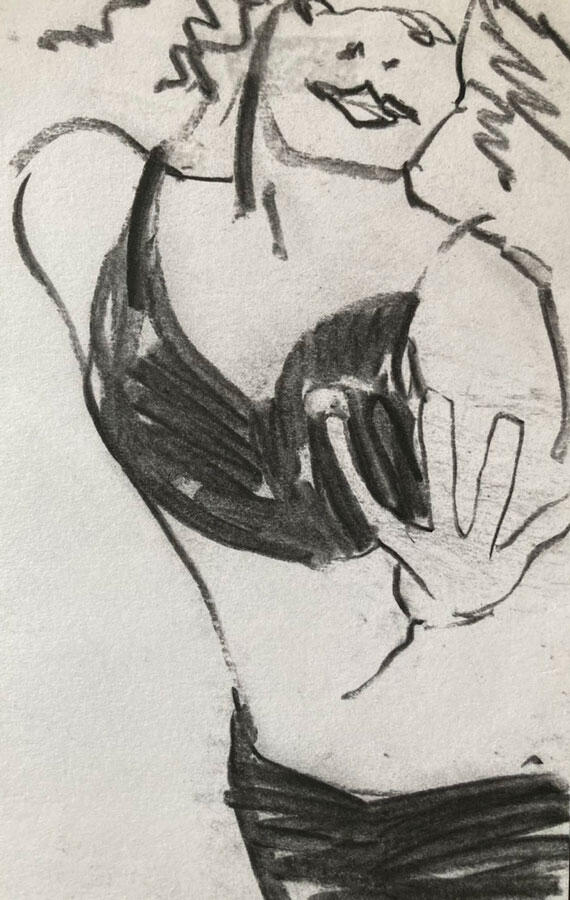 Sarah: life drawing sketch